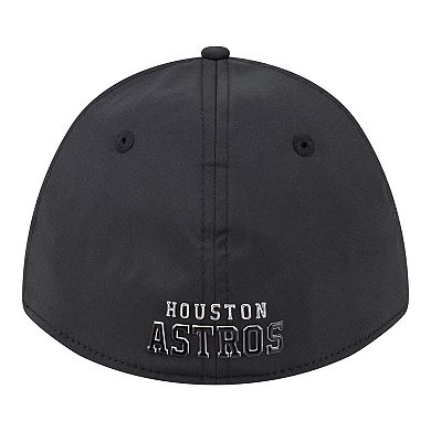Men's New Era Black Houston Astros Metallic 39THIRTY M-Crown Flex Hat