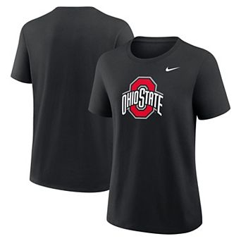 Women's Nike Black Ohio State Buckeyes Primary Logo T-Shirt