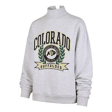 Women's '47 Gray Colorado Buffaloes Laurel Arch Mock Neck Sweatshirt