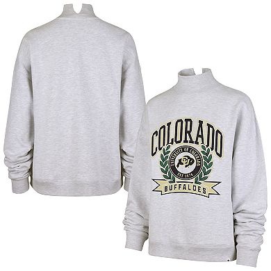 Women's '47 Gray Colorado Buffaloes Laurel Arch Mock Neck Sweatshirt