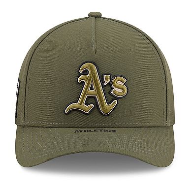 Youth New Era Olive Athletics 2026 Armed Forces Day 9FORTY M-Crown Adjustable Hat