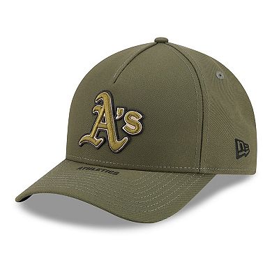 Youth New Era Olive Athletics 2026 Armed Forces Day 9FORTY M-Crown Adjustable Hat