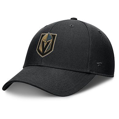 Men's Fanatics Black Vegas Golden Knights Force Adjustable Hat