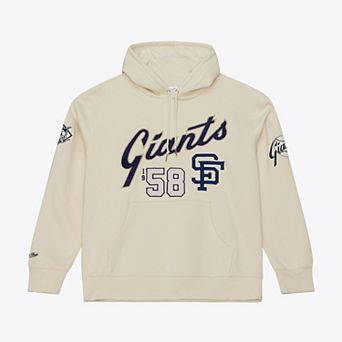 Men's Mitchell & Ness Cream San Francisco Giants Yacht Rock Fleece Hoodie
