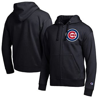 Men's Champion Black Chicago Cubs All-Star Full-Zip Hoodie