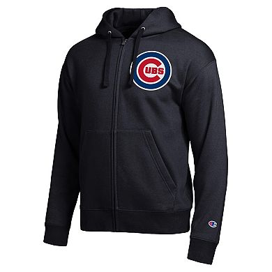 Men's Champion Black Chicago Cubs All-Star Full-Zip Hoodie