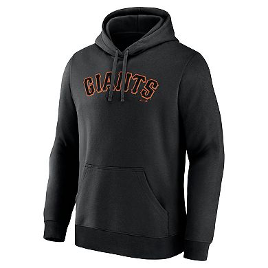 Men's Logo Athletic Black San Francisco Giants Wordmark Hoodie