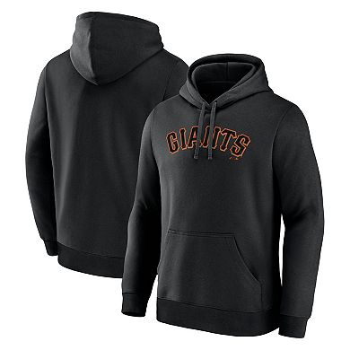 Men's Logo Athletic Black San Francisco Giants Wordmark Hoodie