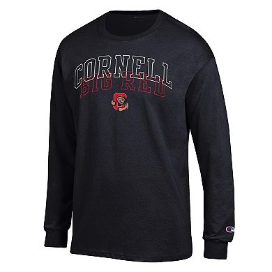 Men's Champion Black Cornell Big Red Team Long-Sleeve T-Shirt