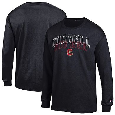 Men's Champion Black Cornell Big Red Team Long-Sleeve T-Shirt