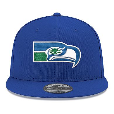 Men's New Era Royal Seattle Seahawks 9FIFTY Snapback Hat