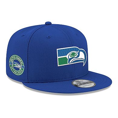 Men's New Era Royal Seattle Seahawks 9FIFTY Snapback Hat