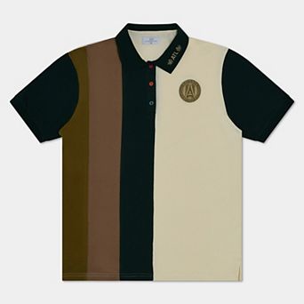 Unisex Live Breathe Futbol Natural/Green Atlanta United FC '96 Mesh Polo
