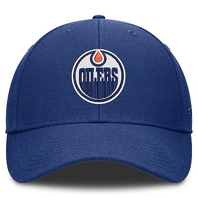 Men's Fanatics Royal Edmonton Oilers Force Adjustable Hat