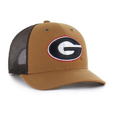 Unisex Carhartt x '47 Brown Georgia Bulldogs Trucker Adjustable Hat