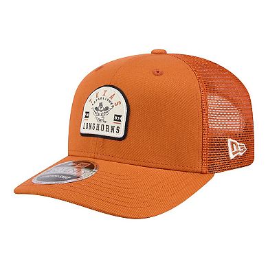 Men's New Era Texas Orange Texas Longhorns Patched 9SEVENTY Trucker Adjustable Hat