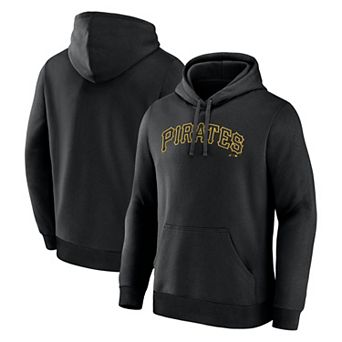 Men's Logo Athletic Black Pittsburgh Pirates Wordmark Hoodie