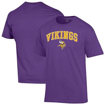 Men's Champion Purple Minnesota Vikings Arch Over Logo T-Shirt