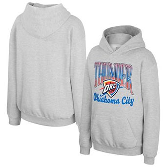 Youth Stadium Essentials Heather Gray Oklahoma City Thunder Sky High Hoodie