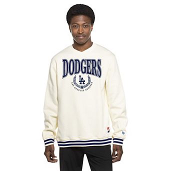 Men's New Era White Los Angeles Dodgers Throwback Sweatshirt