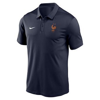 Men's Nike Navy France National Team Victory Solid Dri-FIT Polo