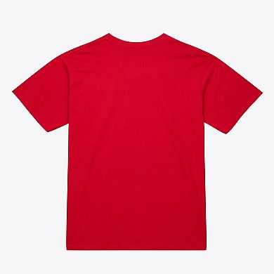 Men's Mitchell & Ness Red Chicago Bulls Vintage Wordmark T-Shirt