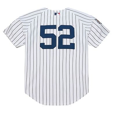 Men's Mitchell & Ness CC Sabathia White New York Yankees 2009 Cooperstown Collection Authentic Jersey