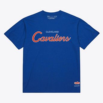 Men's Mitchell & Ness Royal Cleveland Cavaliers Vintage Wordmark T-Shirt