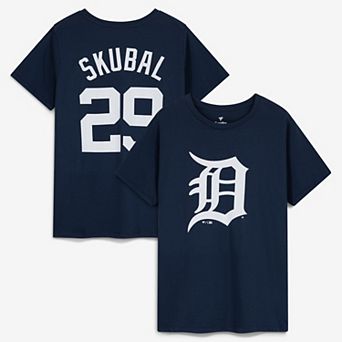 Women's Fanatics Tarik Skubal Navy Detroit Tigers Plus Size Name & Number T-Shirt