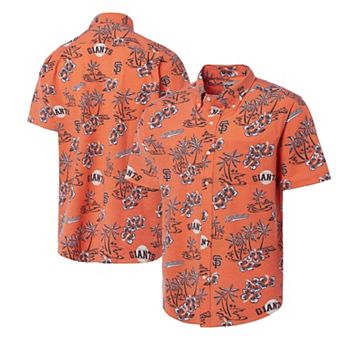 Men's Reyn Spooner Orange San Francisco Giants Big & Tall Kekai Performance Tri-Blend Button-Down Shirt