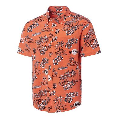 Men's Reyn Spooner Orange San Francisco Giants Big & Tall Kekai Performance Tri-Blend Button-Down Shirt