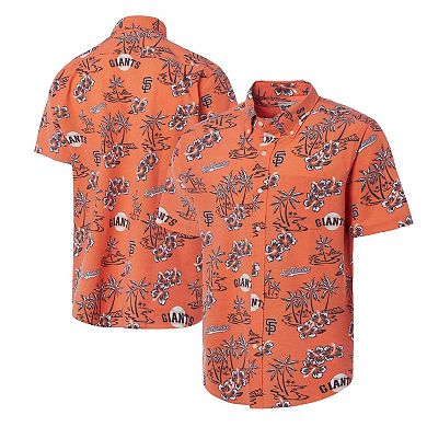Men's Reyn Spooner Orange San Francisco Giants Big & Tall Kekai Performance Tri-Blend Button-Down Shirt