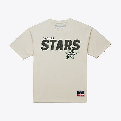 Men's Mitchell & Ness Cream Dallas Stars Core Plus T-Shirt