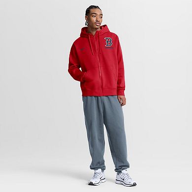 Men's Nike Red Boston Red Sox Primetime Lockup Full-Zip Hoodie