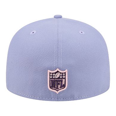 Men's New Era Light Purple Seattle Seahawks Lavender Bloom 59FIFTY Fitted Hat