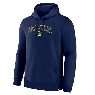 Men's Fanatics Navy Milwaukee Brewers Lock-Up Legacy Hoodie
