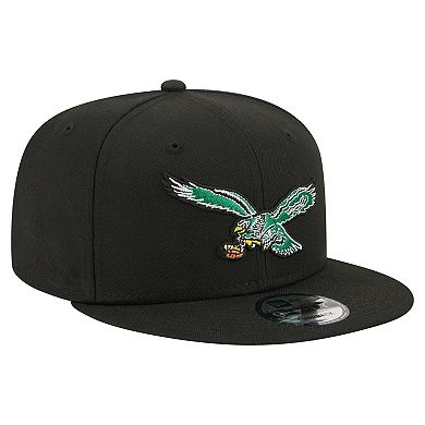 Men's New Era Black Philadelphia Eagles 9FIFTY Snapback Hat
