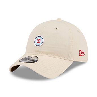 Men's New Era Beige Chicago Fire Micro Team Logo 9TWENTY Adjustable Hat