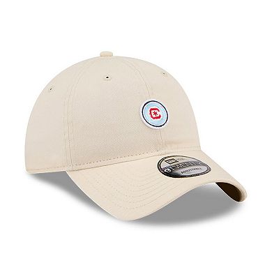 Men's New Era Beige Chicago Fire Micro Team Logo 9TWENTY Adjustable Hat