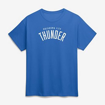 Men's Logo Athletic Blue Oklahoma City Thunder Wordmark T-Shirt