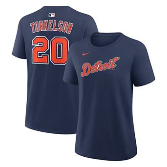 Women's Nike Spencer Torkelson Navy Detroit Tigers Name & Number T-Shirt