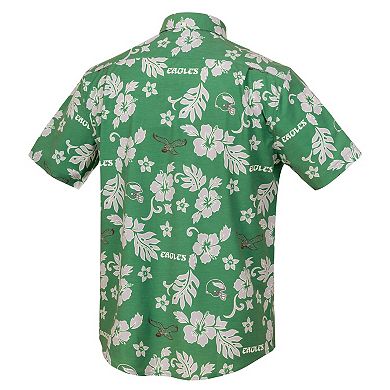Men's Reyn Spooner Kelly Green Philadelphia Eagles Kekai Performance Button-Down Top