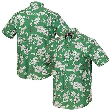 Men's Reyn Spooner Kelly Green Philadelphia Eagles Kekai Performance Button-Down Top