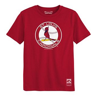 Preschool Mitchell & Ness Red St. Louis Cardinals Retro Logo T-Shirt