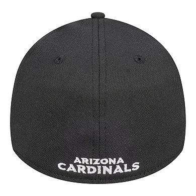 Men's New Era Black Arizona Cardinals Core Team 39THIRTY Flex Hat