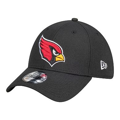 Men's New Era Black Arizona Cardinals Core Team 39THIRTY Flex Hat