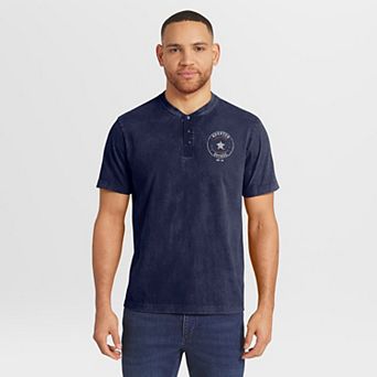 Men's Darius Rucker Collection by Fanatics Navy Houston Astros Washed Henley Shirt
