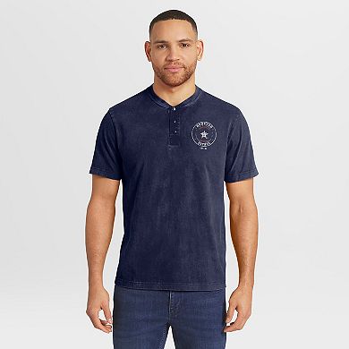 Men's Darius Rucker Collection by Fanatics Navy Houston Astros Washed Henley Shirt