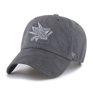 Men's Carhartt x '47 Charcoal San Jose Sharks Clean Up Adjustable Hat