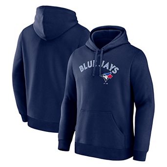 Men's Logo Athletic Navy Toronto Blue Jays Wordmark Hoodie
